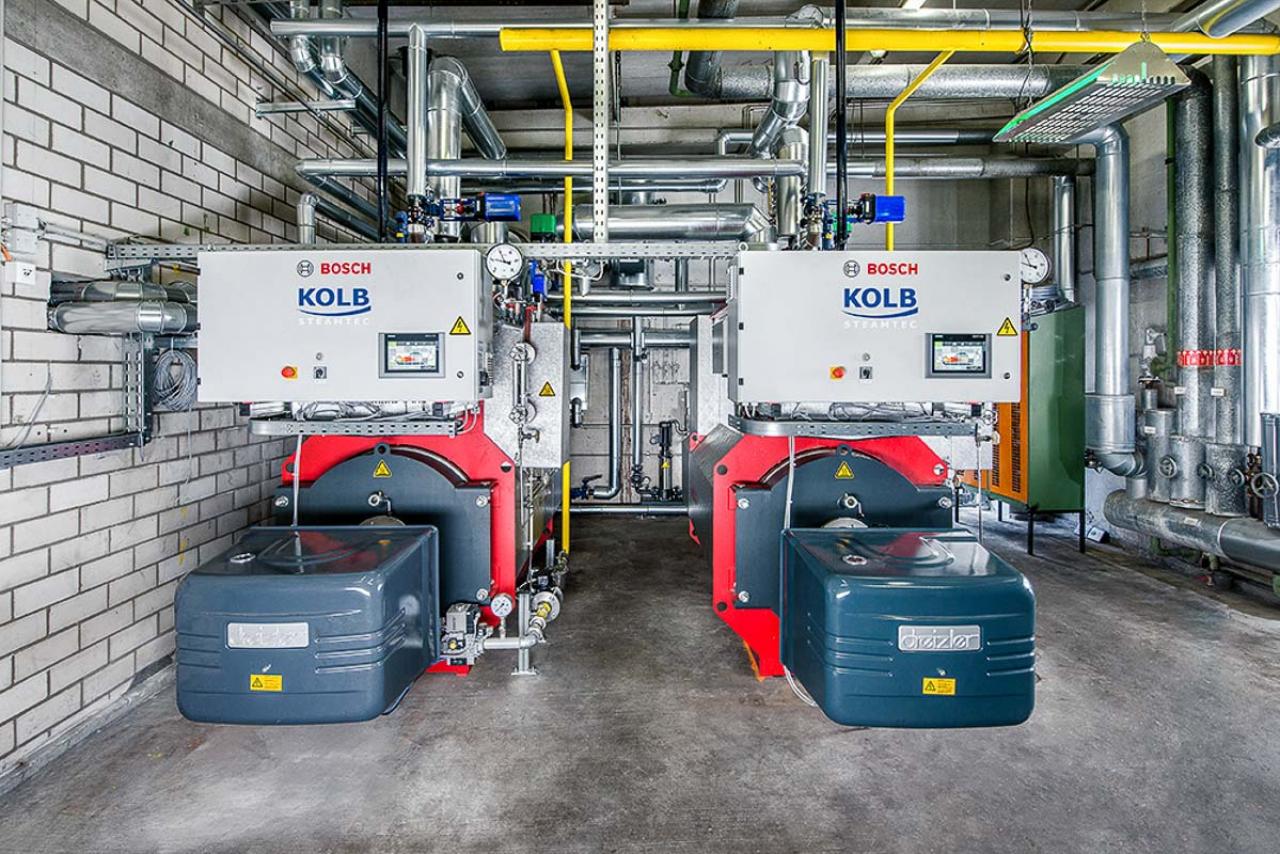 Neuausrüstung Kesselhaus 2x 1000kg x 10